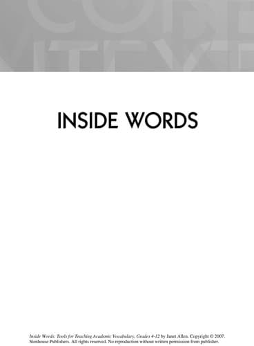 Inside words