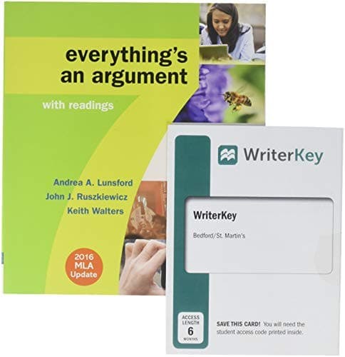Everything's an Argument with Readings with 2016 MLA Update 7E & WriterKey