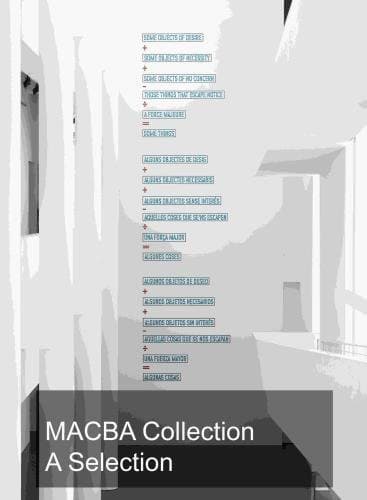 The MACBA Collection. Selected works
