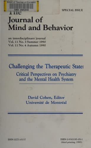 Challenging the therapeutic state
