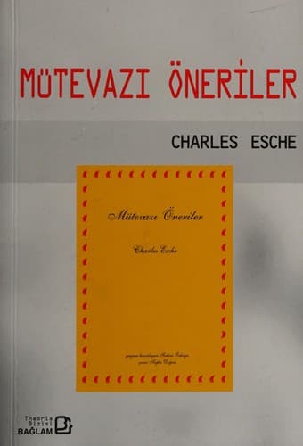 Mütevazı öneriler