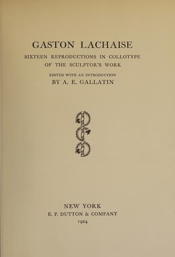 Gaston Lachaise