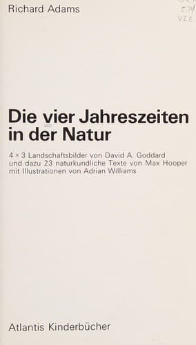 Die vier Jahreszeiten in der Natur