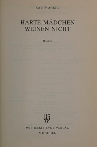 Harte Mädchen weinen nicht