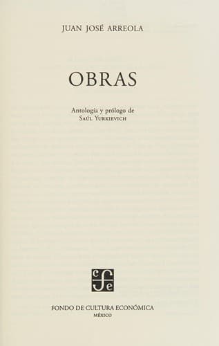 Obras Juan Jose Arreola