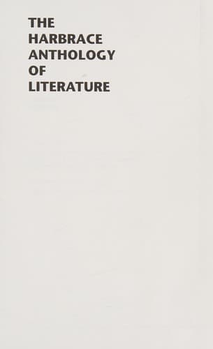 The Harbrace anthology of literature