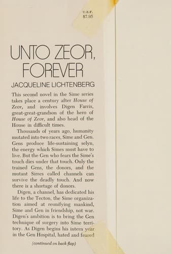 Unto Zeor, forever