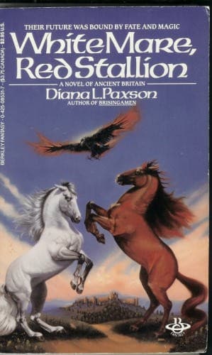 White mare, red stallion