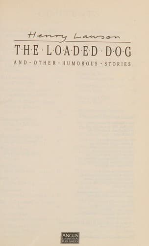 The loaded dog and other humorous stories
