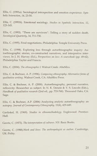 Auto/Ethnographies