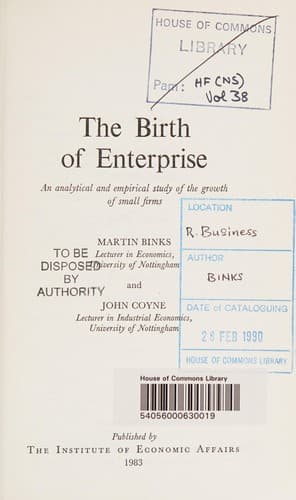 The birth of enterprise