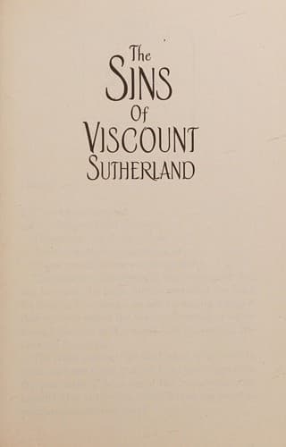 Sins of Viscount Sutherland