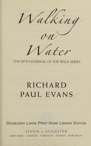 Walking on Water
