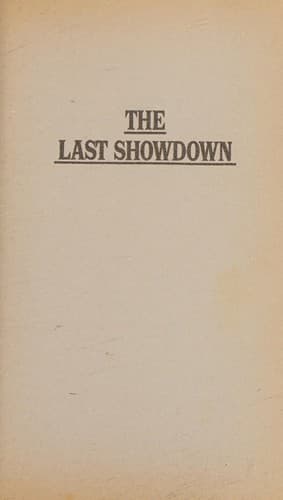 The last showdown