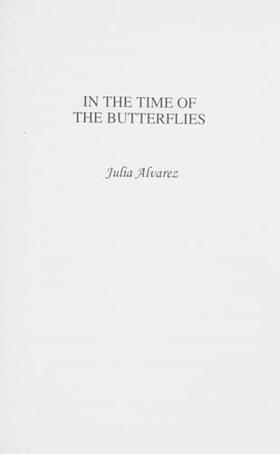 In the time of the butterflies
