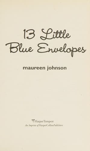 13 Little Blue Envelopes
