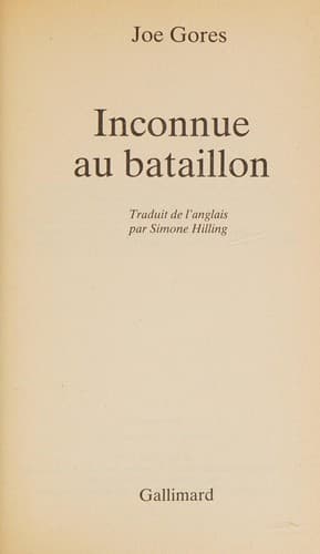 Inconnue au bataillon