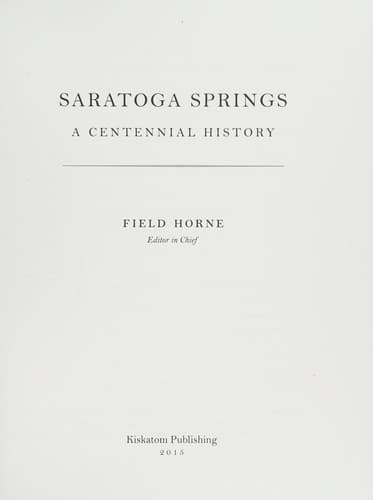 Saratoga Springs