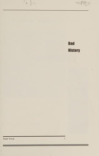 Bad history