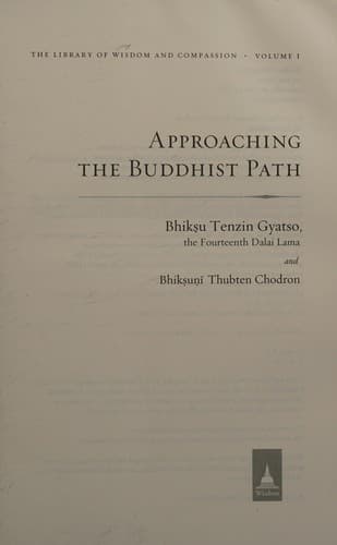 Approaching the Buddhist path