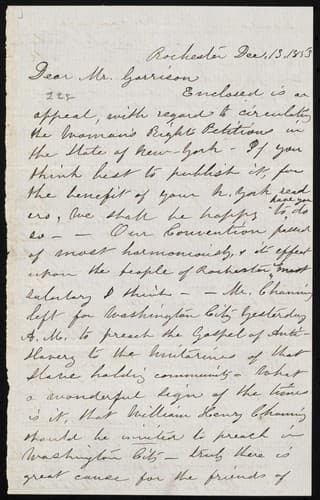 [Letter to] Dear Mr. Garrison