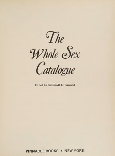 The Whole sex catalogue