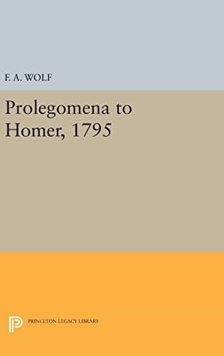 Prolegomena to Homer 1795