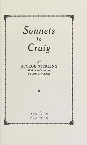 Sonnets to Craig