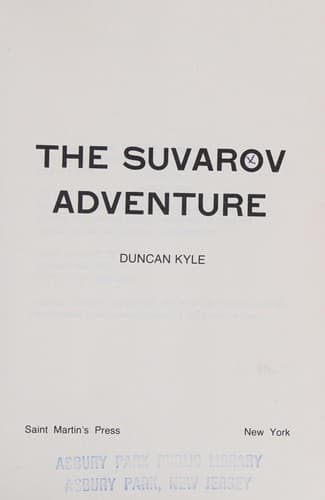The Suvarov adventure