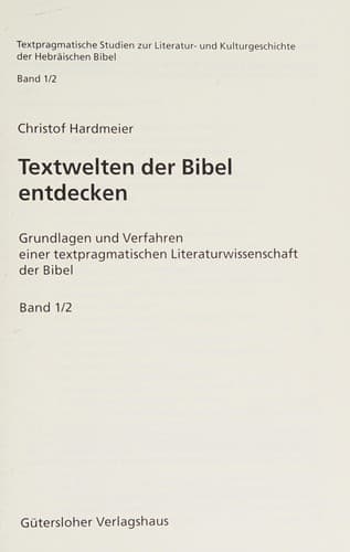 Textwelten der Bibel entdecken