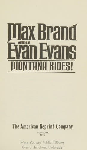 Montana rides