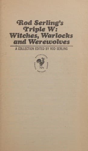 Rod Serling's triple W