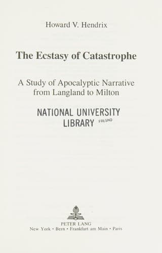 The ecstasy of catastrophe
