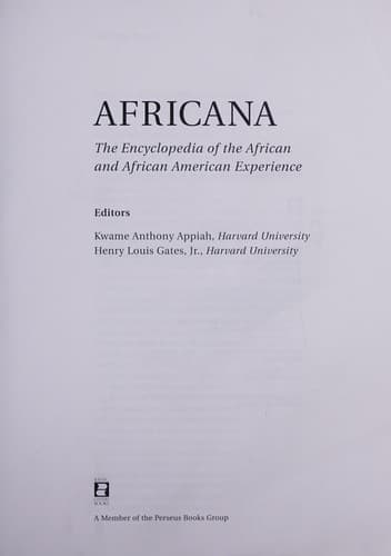 Africana the Encyclopedia of the African America