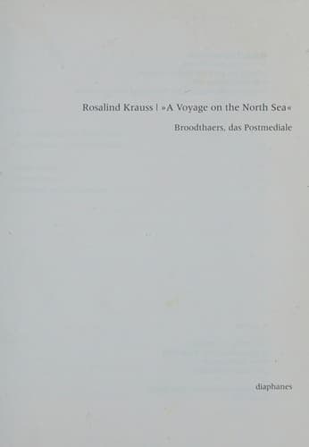 »A voyage on the North Sea«