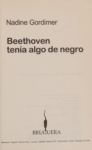 Beethoven Tenia Algo de Negro