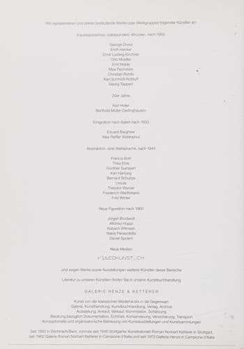 Georg Baselitz, Gemälde und Arbeiten auf Papier von 1971 bis 2004