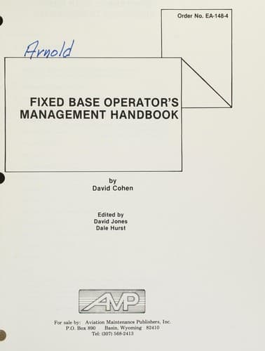 Fixed base operator's management handbook