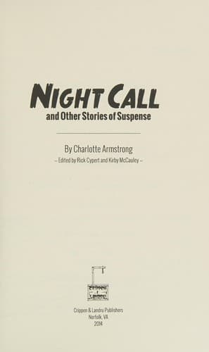 Night call and other stories of suspense