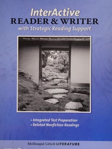 InterActive reader and writer with strategic reading support. Grade 10