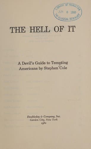 The hell of it