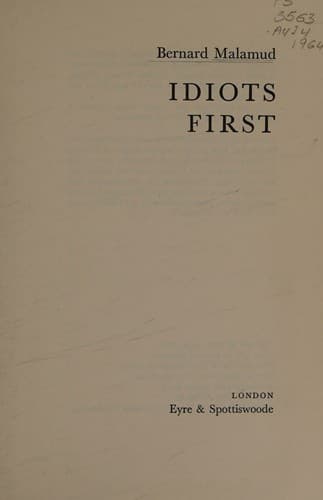 Idiots First