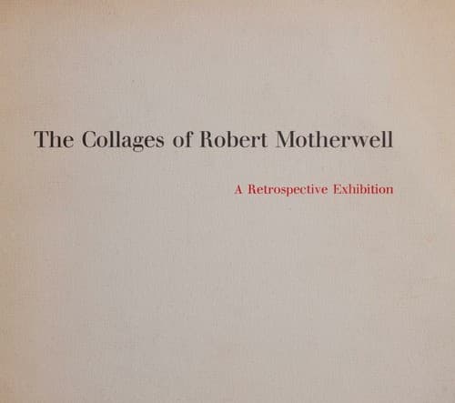 The collages of Robert Motherwell