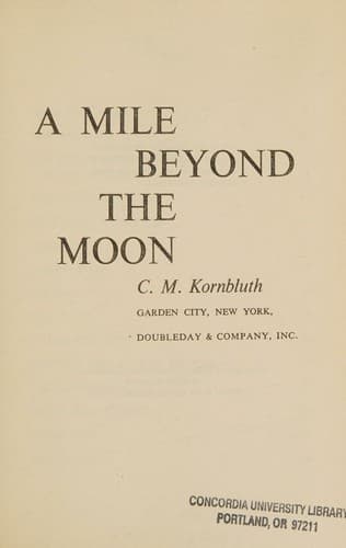 A Mile Beyond the Moon [A COLLECTION OF IMAGINATIVE TALES]