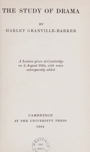 The Study of Drama