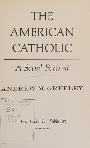 The American Catholic A Social Portrait