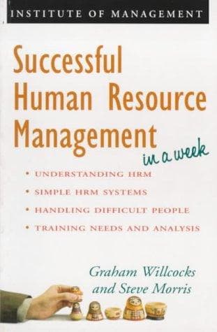 Successful human resource management in a week