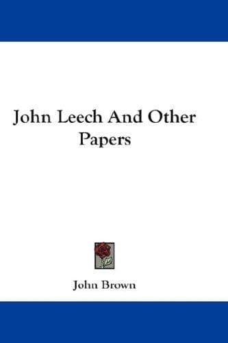 John Leech And Other Papers
