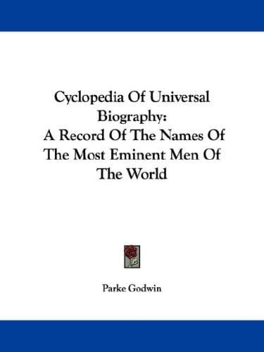 Cyclopedia Of Universal Biography