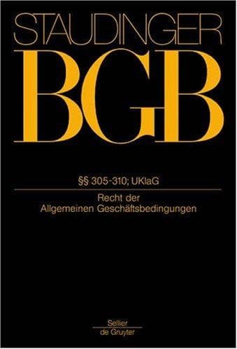 J von Staudingers Kommentar Zum Burgerlichen Gesetzbuch : Mit Einfuhrungsgesetz und Nebengesetzen Buch 2
